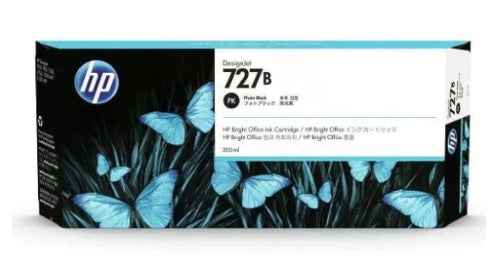 HP 727 / 727B Photo Black Genuine Ink Cartridge, 300ml (3WX20A)