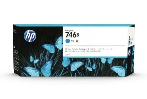 HP 746B Cyan Genuine Ink Cartridge, 300ml (3WX36A)