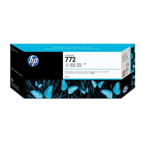 HP 772 Light Gray Genuine Ink Cartridge, 300ml (CN634A)