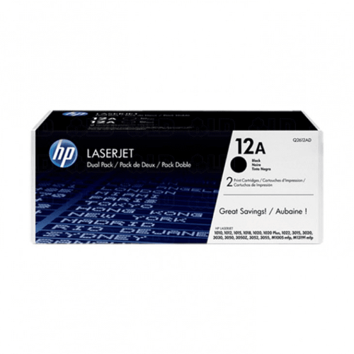HP 12A / Q2612A Black Original Toner Twin Pack