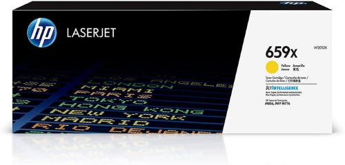 HP 659X Yellow High Yield LaserJet Toner Cartridge, Original W2012X