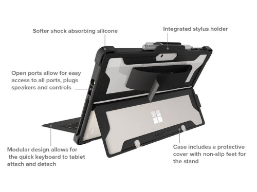 Extreme Shell for Microsoft Surface Go 1/2/3 10" - Black