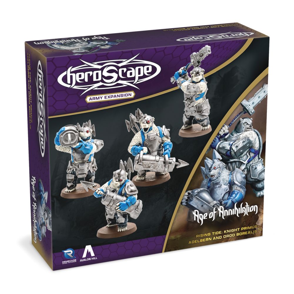 Heroscape - Rising Tide - Knight Primus Adelbern and Ordo Borealis Army