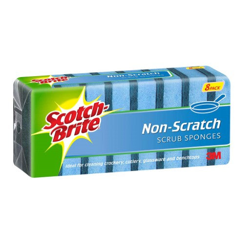 Scotch-Brite Non-Scratch Scrub Sponge, Pack of 8