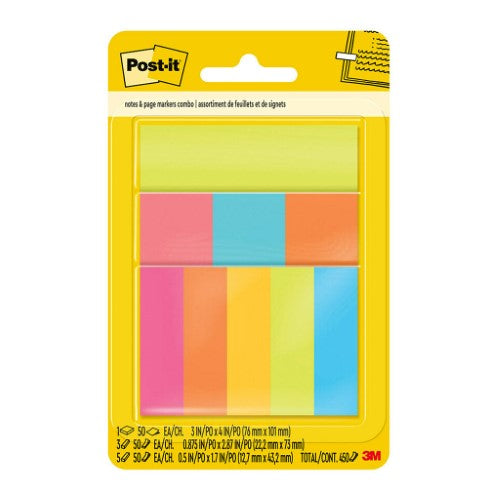 3M Post-it Notes and Page Markers 670-COMBO Assorted Combo Pack