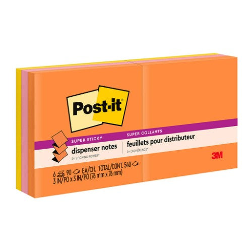 3M Post-It Super Sticky Pop Up Notes R330-6SSUC Pack of 6