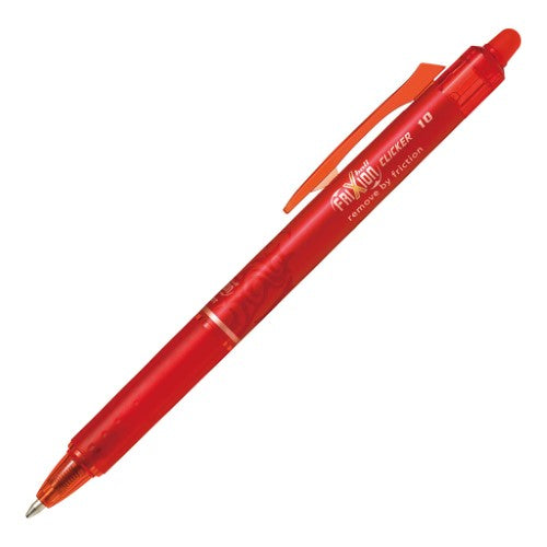 Pilot Frixion Clicker 1.0 Broad Red Erasable Gel Pen - (Set of 12 )