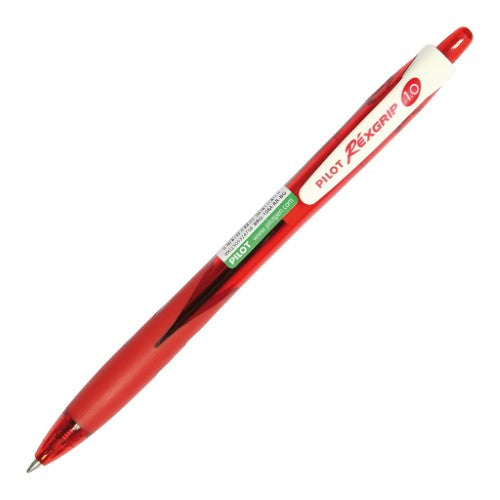 Pilot Begreen Rexgrip Med Red - (Set of 10)