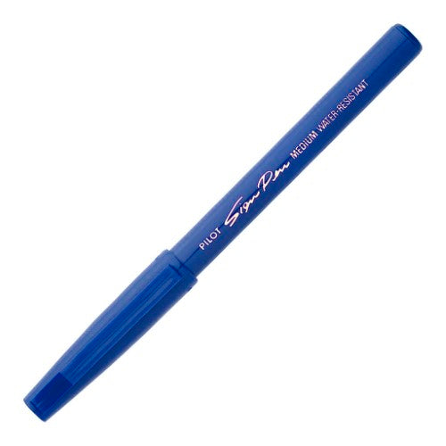 Pilot Sign Pen 0.6mm Blue  - (Set of 12 )