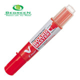 Pilot Marker V Board Chisel Medium Tip Red  - (Set of 10 )