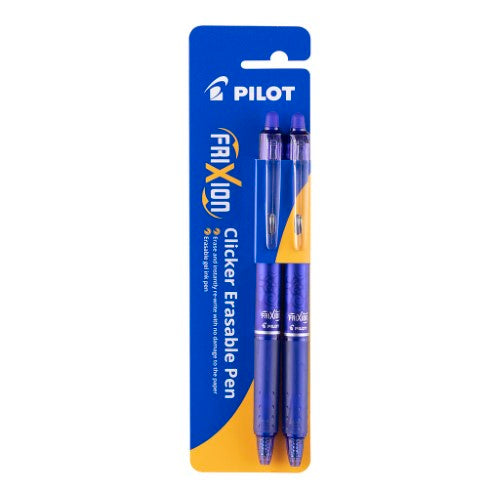 Pilot Frixion Clicker 2 Pack Blue Hangsell)