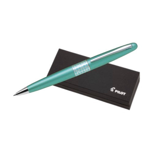 Pilot MR3 Ballpoint Medium Pen Metallic Aqua Blue (BP-MR3-M-DT-L)