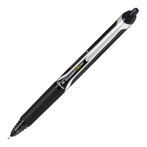 Pilot Hi-Tecpoint V10RT Rollerball Broad Black (BXRT-V10-B) (Pack of 12)