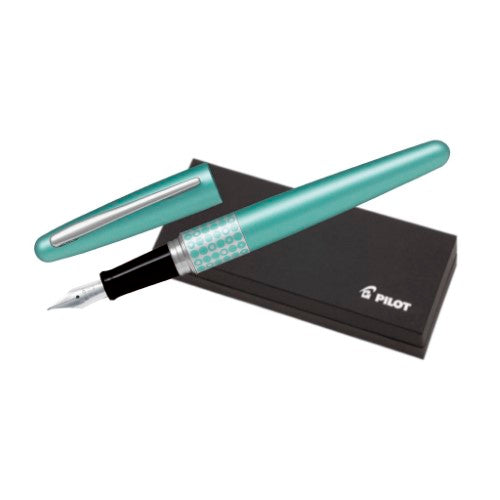 Pilot MR 3 Metallic Aqua Blue Fountain Pen Fine (FP-MR3-F-DT)