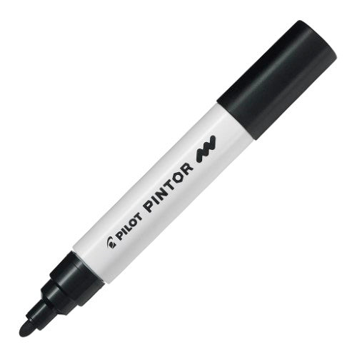 Pilot Pintor Medium Black Marker- (Set of 6)