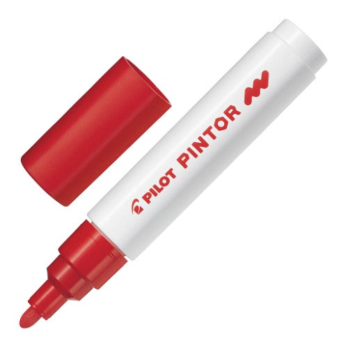 Pilot Pintor Medium Red Marker- (Set of 6)