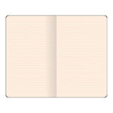 Flexbook Smartbook Notebook in blue and orange, featuring ruled ivory paper, eco cover, and rounded corners.
