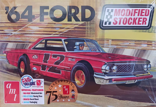 1/25 scale model kit of a modified '64 Ford Galaxie, ideal for car enthusiasts and hobbyists to customize and build.