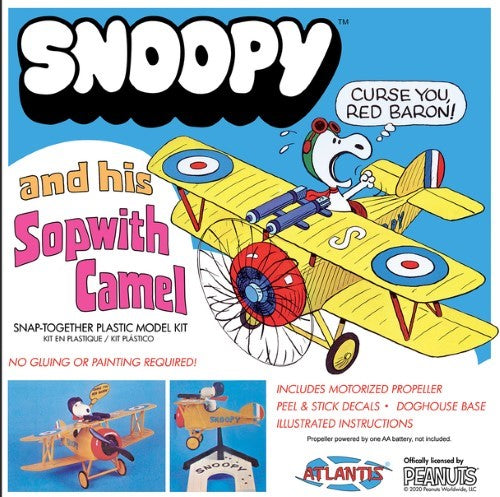 Plastic Kitsets - zSNAP Snoopy w/Sopwith Camel