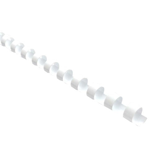 Icon Binding Coil Plastic 20mm White, Pack of 100