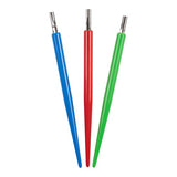 Brause Nib Holder with Nib 511 in vibrant assorted colours, designed for comfort and easy nib interchangeability.