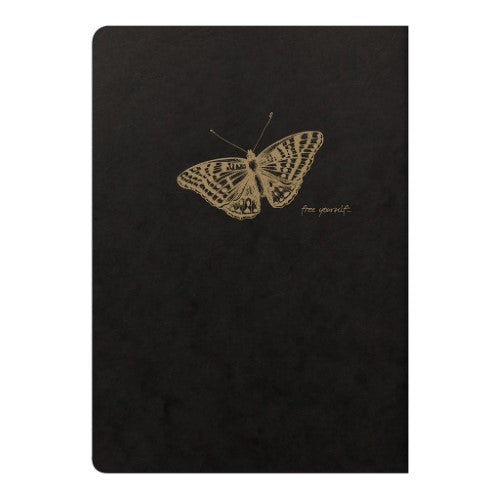 Flying Spirit Sewn Notebook A5 Asstd Black