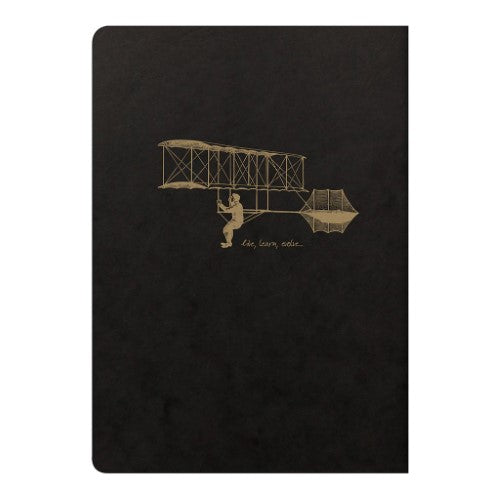 Flying Spirit Sewn Notebook A5 Asstd Black