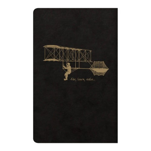 Flying Spirit Sewn Notebook 7.5x12 Asstd Black