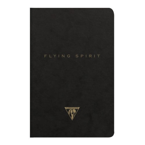 Flying Spirit Sewn Notebook 9x14 Asstd Black