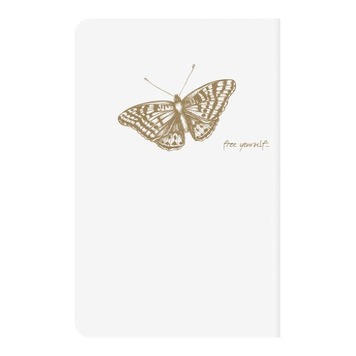 Flying Spirit Sewn Notebook 9x14 Asstd White