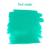 Herbin 10ml Vert Reseda writing ink, vibrant green, perfect for fountain pens and drawing, enhances creativity.