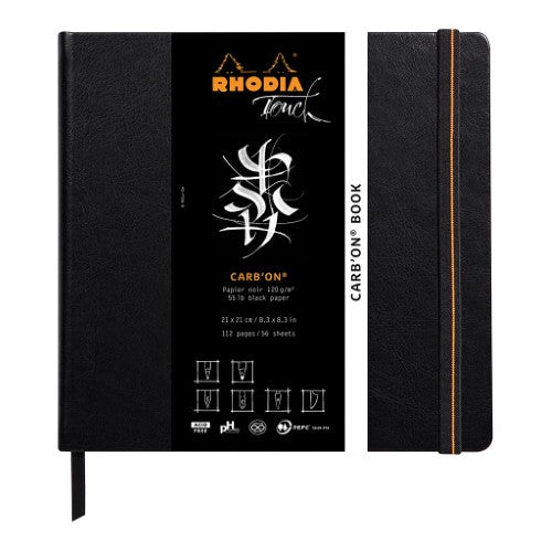 Rhodia Touch Carb'on Black Book 210x210mm Blank