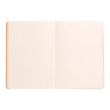 Rhodiarama A5 dotted notebook in purple with soft cover, 160 pages of premium ivory paper, and orange elastic closure.