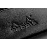 Rhodia Leather Pencil Case Black