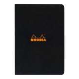 Rhodia Classic Notebook Stapled A4 Lined Black