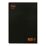 Rhodia Classic Notebook Stapled A4 Lined Black