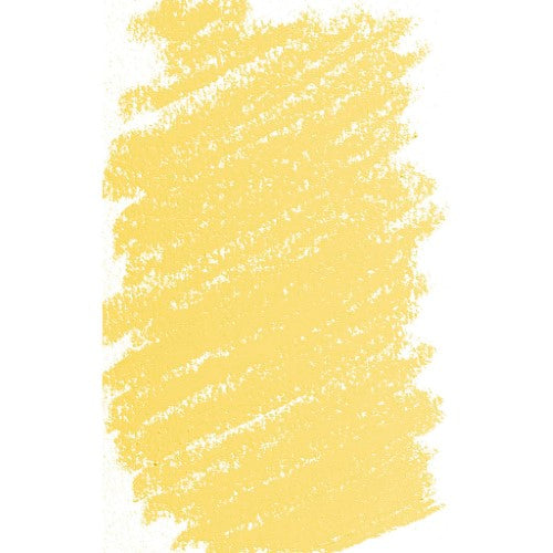 BLOCKX Soft Pastel 105 in Lemon Yellow, a vibrant, lightfast artistic color with a velvety texture for smooth application.