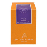 50ml bottle of Jacques Herbin Violet Boreal ink, featuring a rich violet hue ideal for fountain pens and artistic projects.