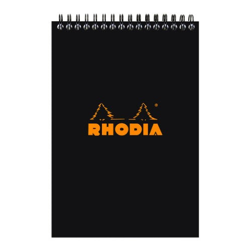 Rhodia Classic Notepad Spiral A5 Lined Black