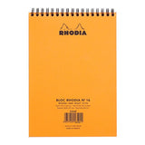 Rhodia Classic Notepad Spiral A5 Lined Orange