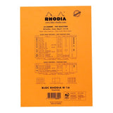 Rhodia Bloc Pad No. 16 A5 Lined Orange