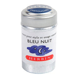 Herbin Writing Ink Cartridge Bleu Nuit, Pack of 6