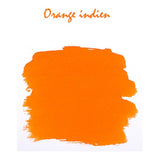 Pack of 6 vibrant Orange Indien ink cartridges for fountain and rollerball pens, ideal for writing and drawing.