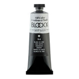 BLOCKX Oil Tube 35ml in Zinc White, premium semi-opaque oil paint with vibrant colors and smooth texture for artists.