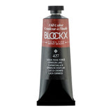 BLOCKX Oil Tube 35ml in Crimson Lake, featuring smooth application and vibrant transparency, ideal for artists.