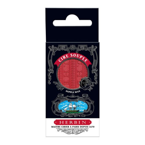 Herbin Supple Sealing Wax Sticks Red, Pack of 4