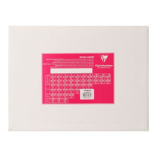 Clairefontaine Canvas Board White 30x40cm