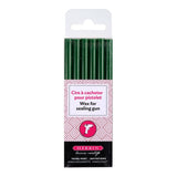 Herbin Wax Gun Sticks Dark Green, Pack of 6