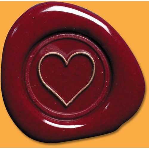 Herbin Wooden Handle Round Seal Heart