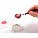 Herbin Traditional Wax Box with Spoon featuring elegant wax sealing tools for personalized letter impressions.